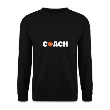 Coach de Basketball - Unisex Sweatshirt - black - Front - Alina (178cm) & Michal (187cm)