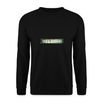 Belgium - Unisex Sweatshirt - black - Front - Alina (178cm) & Michal (187cm)