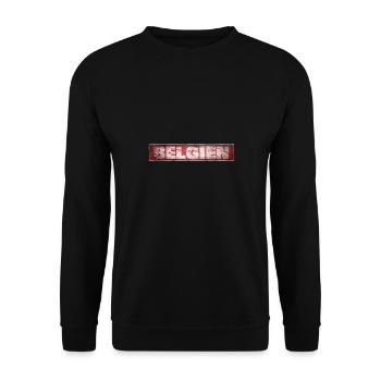 Belgium - Unisex Sweatshirt - black - Front - Alina (178cm) & Michal (187cm)