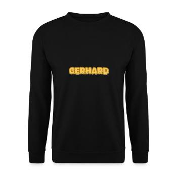 Gerhard dans le rôle de Gerhard - Sweat-shirt Unisexe - noir - Devant - Alina (178cm) & Michal (187cm)