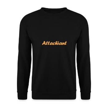 Attachiant - Sweat-shirt Unisexe - noir - Devant - Alina (178cm) & Michal (187cm)
