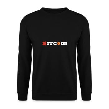 Bitcoin - Unisex Pullover - Schwarz - Vorne - Alina (178cm) & Michal (187cm)