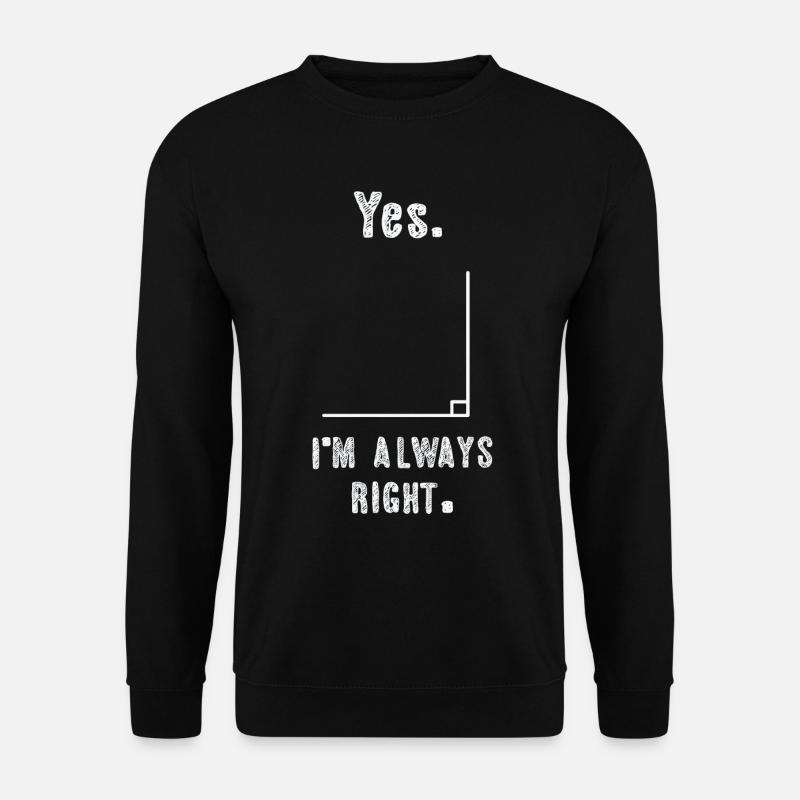 Lustig Mathematik Spruch Mathelehrer Mathesprüche - Unisex Pullover - Schwarz