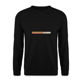 Retro Alison - Unisex Sweatshirt - black - Front - Alina (178cm) & Michal (187cm)