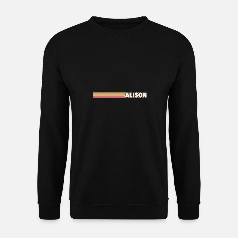 Retro Alison - Unisex Pullover - Schwarz