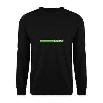 Style Alessa - Sweat-shirt Unisexe - noir - Devant - Alina (178cm) & Michal (187cm)