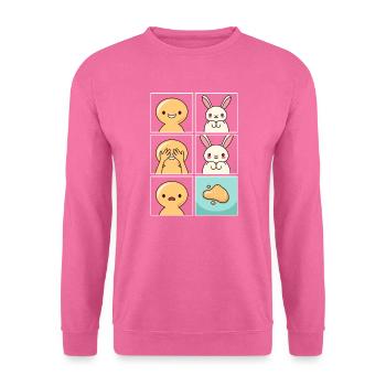 Conception de de lapin pour les propriétaires d’animaux de compagnie de lapin - Sweat-shirt Unisexe - rose - Devant