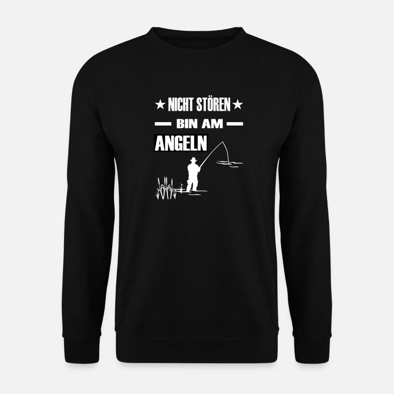 Angeln - Unisex Pullover - Schwarz