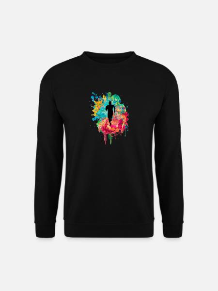 Jogging und Laufen - Unisex Pullover - Schwarz