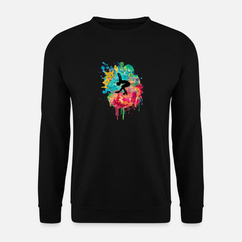 Eiskunstlauf PopArt - Unisex Pullover - Schwarz