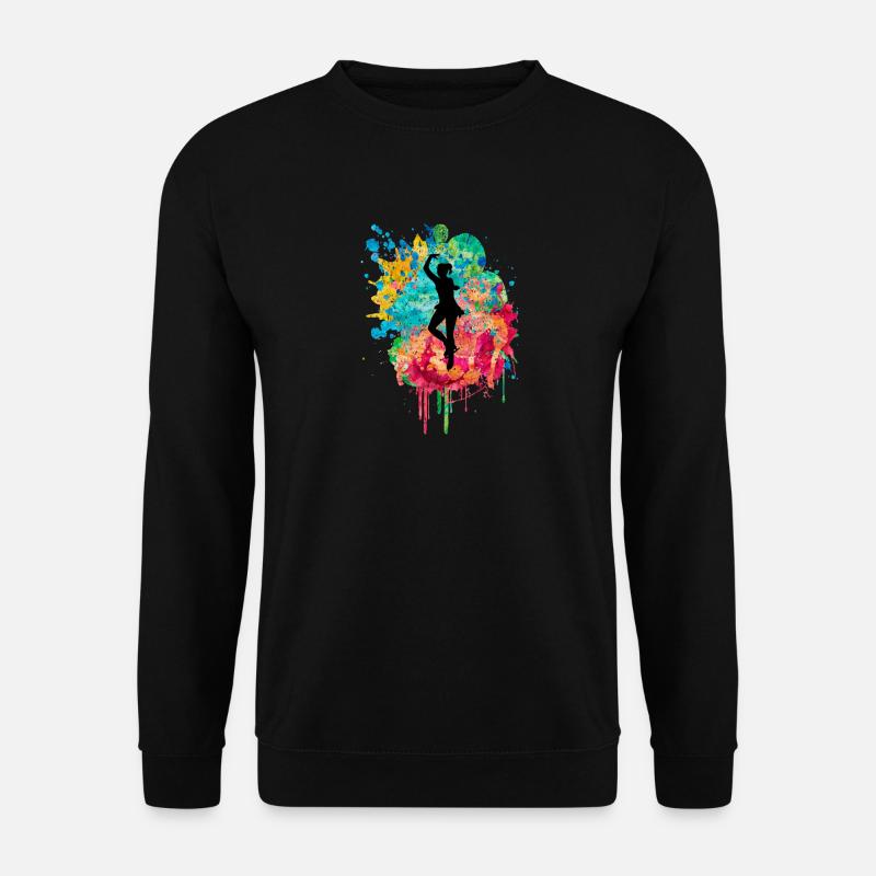 Eiskunstlauf PopArt - Unisex Pullover - Schwarz