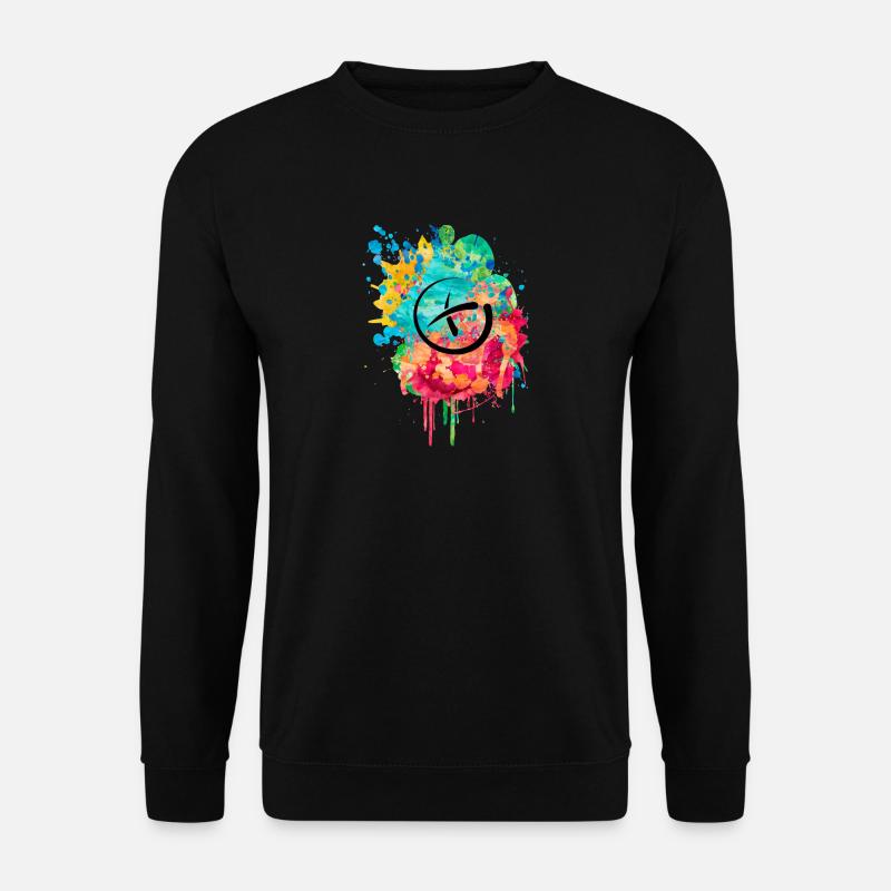 Geocaching PopArt - Unisex Pullover - Schwarz