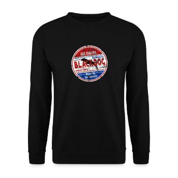 Blackdog Gas Station Car Service - Unisex Sweatshirt - black - Front - Alina (178cm) & Michal (187cm)