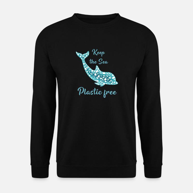 Keep the Sea Plastic free - Unisex Pullover - Schwarz