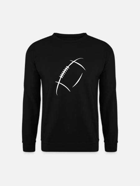 Minimalistisch American Football - Unisex Pullover - Schwarz