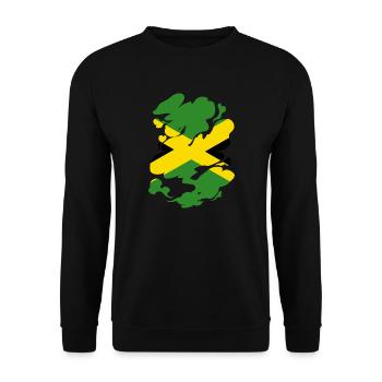 Drapeau jamaïcain Drapeau jamaïcain Jamaïque Vintage - Sweat-shirt Unisexe - noir - Devant - Alina (178cm) & Michal (187cm)