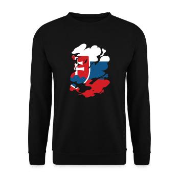 Slovakia Flag Vintage Slovak Flag Home - Unisex Sweatshirt - black - Front - Alina (178cm) & Michal (187cm)