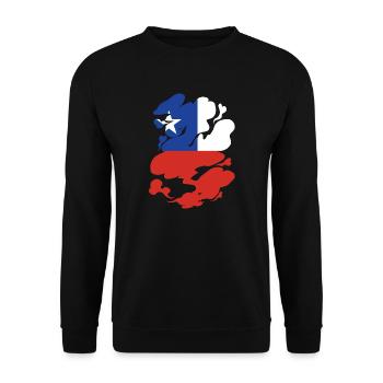 Chile Flag South America Chilean Flag Vintage - Unisex Sweatshirt - black - Front - Alina (178cm) & Michal (187cm)