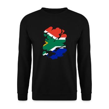South Africa Flag Africa South African Flag - Unisex Sweatshirt - black - Front - Alina (178cm) & Michal (187cm)