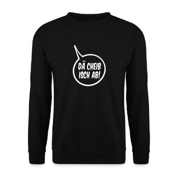 Dä cheib isch ab - Unisex Pullover - Schwarz - Vorne - Alina (178cm) & Michal (187cm)