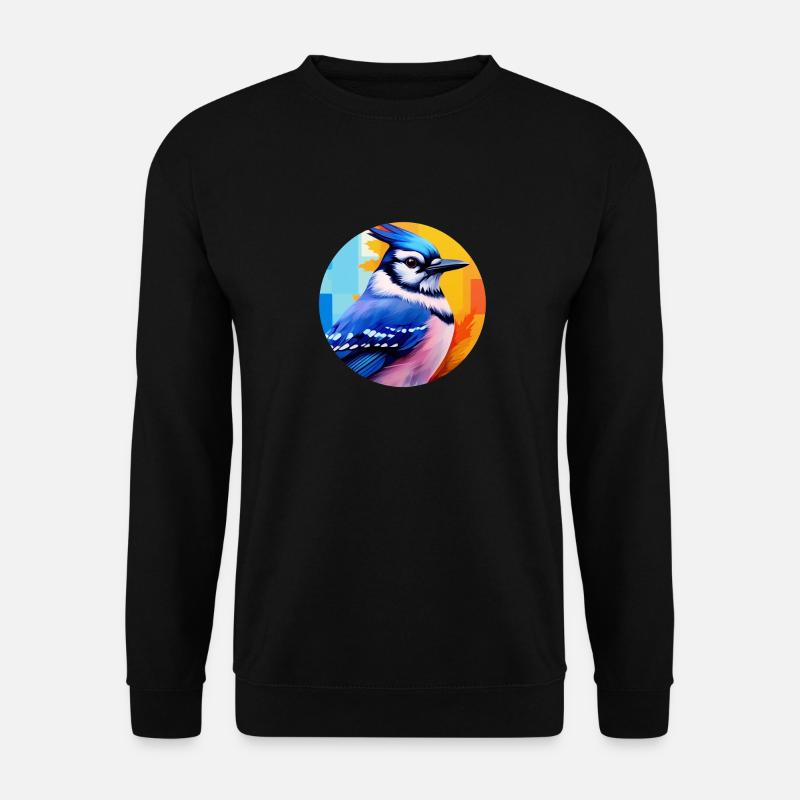 Blue jay bird - Unisex Sweatshirt - black