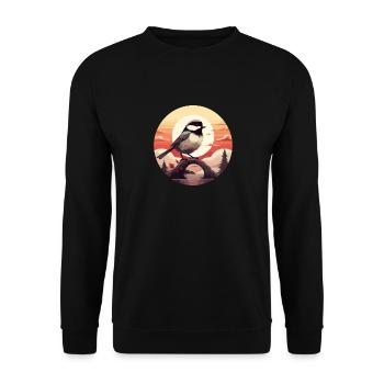 Meise - Unisex Pullover - Schwarz - Vorne - Alina (178cm) & Michal (187cm)