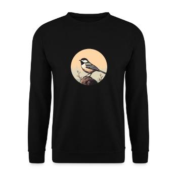 Meise - Unisex Pullover - Schwarz - Vorne - Alina (178cm) & Michal (187cm)