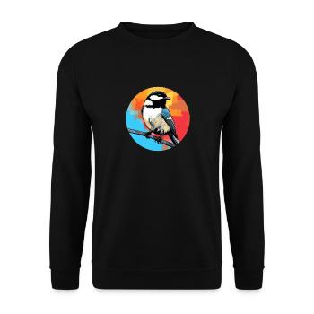 Meise - Unisex Pullover - Schwarz - Vorne - Alina (178cm) & Michal (187cm)