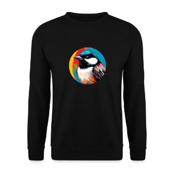 Meise - Unisex Pullover - Schwarz - Vorne - Alina (178cm) & Michal (187cm)