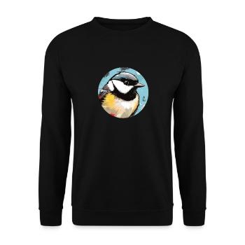 Meise - Unisex Pullover - Schwarz - Vorne - Alina (178cm) & Michal (187cm)