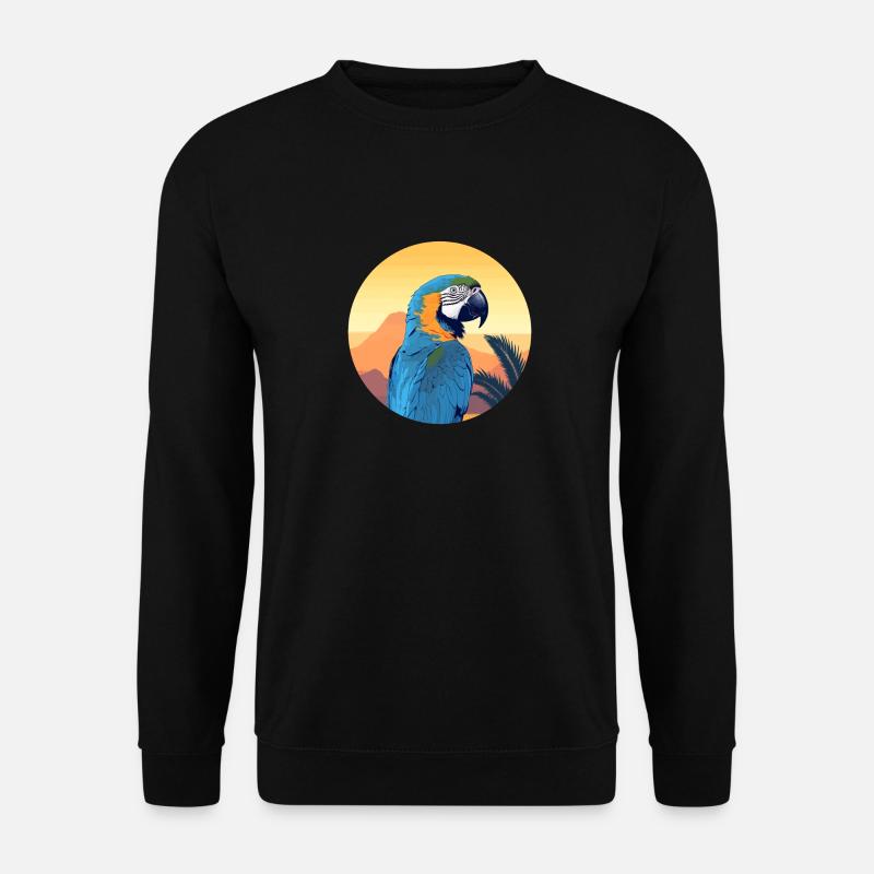 Blau-Gold Ara - Unisex Pullover - Schwarz