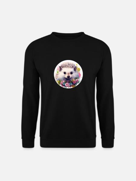Cute hedgehog - Unisex Sweatshirt - black