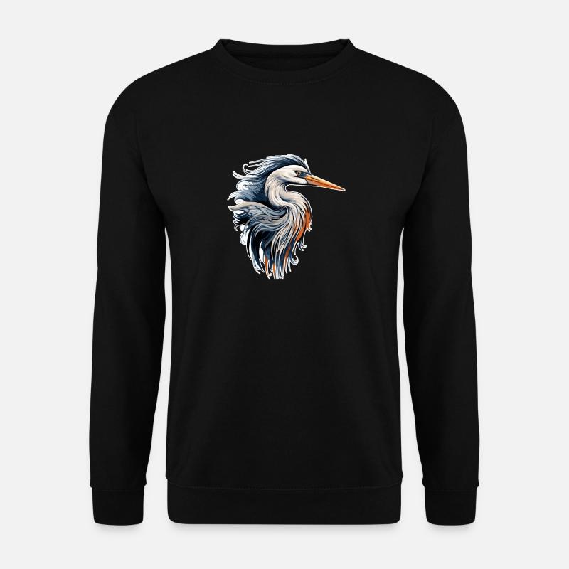 Heron - Unisex Sweatshirt - black