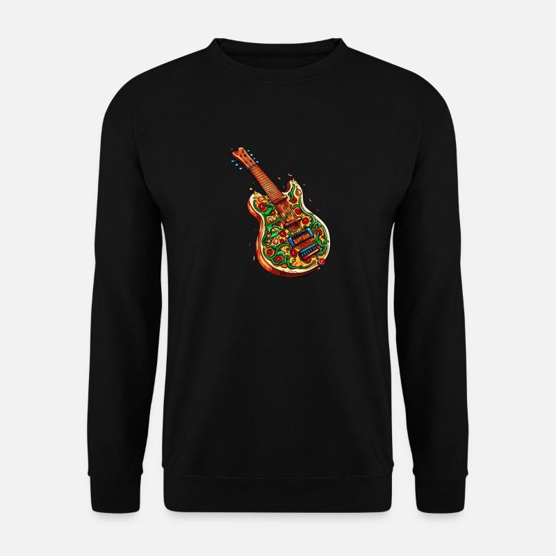 Pizza Guitar - Unisex Sweatshirt - black