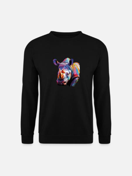 Rhinoceros - Unisex Sweatshirt - black