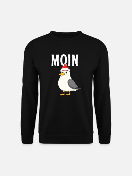 Moin Möwe Dart - Unisex Pullover - Schwarz