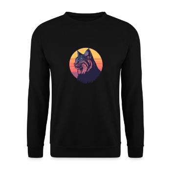 Lynx - Unisex Sweatshirt - black - Front - Alina (178cm) & Michal (187cm)