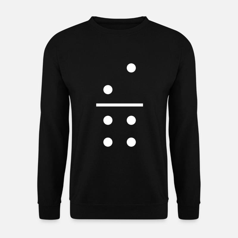 Domino Stein 2/4 - Unisex Pullover - Schwarz