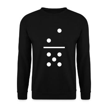 Pierre domino 2/5 - Sweat-shirt Unisexe - noir - Devant - Alina (178cm) & Michal (187cm)
