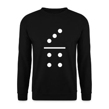 Pierre domino 3/4 - Sweat-shirt Unisexe - noir - Devant - Alina (178cm) & Michal (187cm)