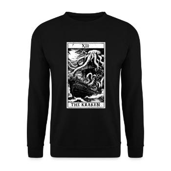 kraken tarot - Unisex Sweatshirt - black - Front - Alina (178cm) & Michal (187cm)