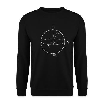 Bloch Sphere - Unisex Sweatshirt - black - Front - Alina (178cm) & Michal (187cm)