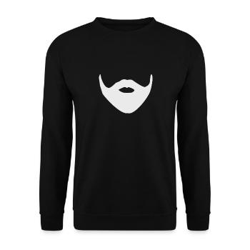 Beard beard - Unisex Sweatshirt - black - Front - Alina (178cm) & Michal (187cm)