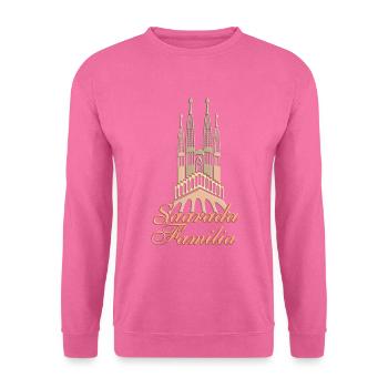 Sagrada Familia Gaudi art église Barca - Sweat-shirt Unisexe - rose - Devant