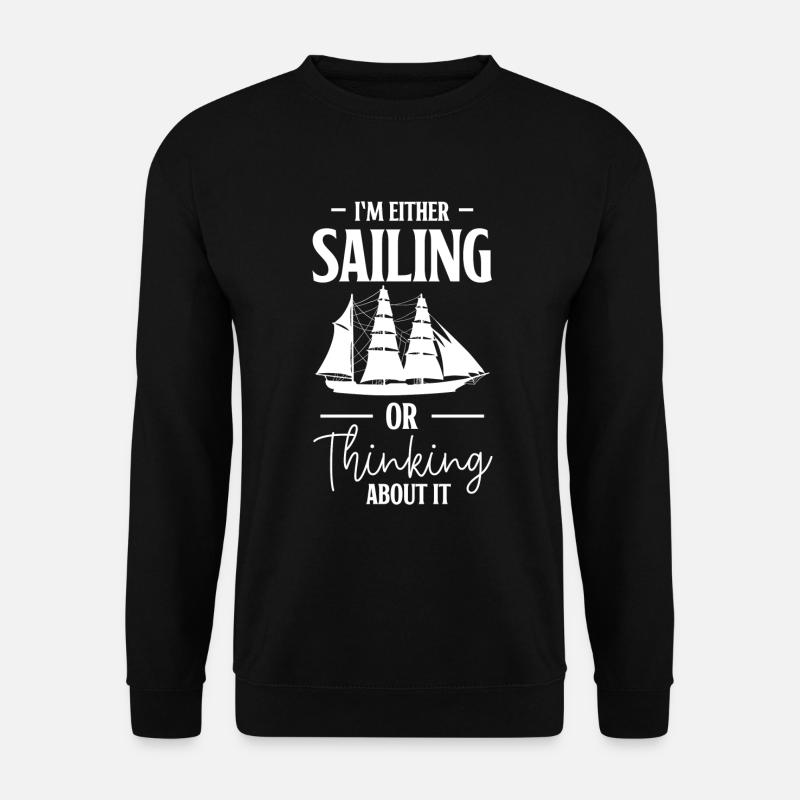 Segeln Boot Schiffahrt - Unisex Pullover - Schwarz