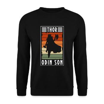 Odin Nordic - Unisex Sweatshirt - black - Front - Alina (178cm) & Michal (187cm)