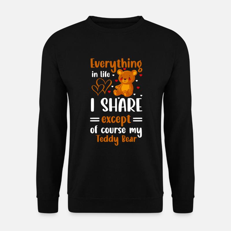 Teddybär Süß Schwanger - Unisex Pullover - Schwarz
