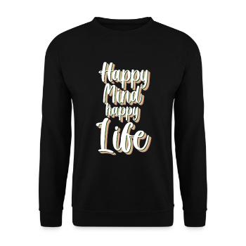 Cloverleaf Vacances positives - Sweat-shirt Unisexe - noir - Devant - Alina (178cm) & Michal (187cm)