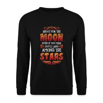Stars Sun - Unisex Sweatshirt - black - Front - Alina (178cm) & Michal (187cm)