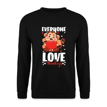 Banane colorée enfants - Sweat-shirt Unisexe - noir - Devant - Alina (178cm) & Michal (187cm)